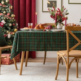 Christmas Lattice Snowflake Holiday Decoration Fashion (Option: Green yellow grid-140X200cm)